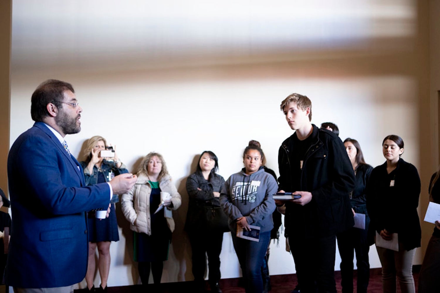 Marcus Barnes at HDO Master's program graduation
